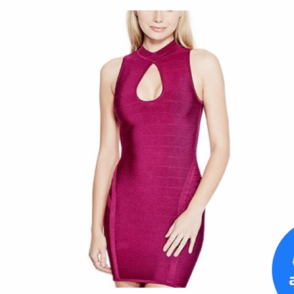 Guess keyhole bandage dress